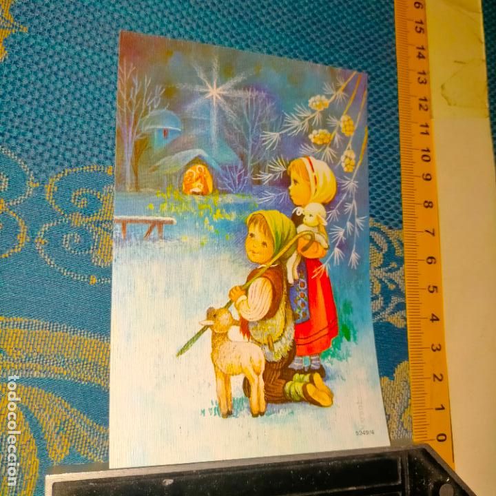 Cartoline: REFERENCIA MUESTRAS : FELICITACION NAVIDAD DESPEGADA DE MUESTRARIO O ALBUM DE TIENDA . LEER