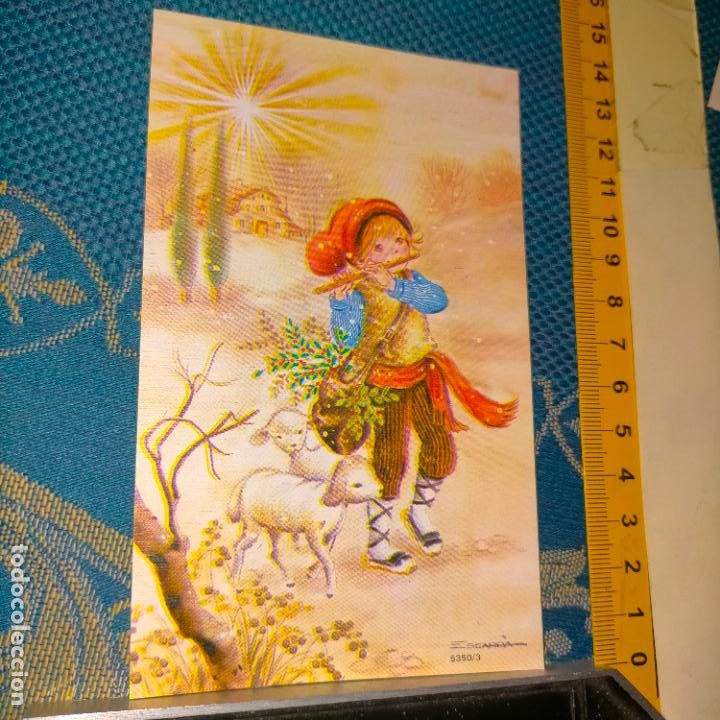 Postales: REFERENCIA MUESTRAS : FELICITACION NAVIDAD DESPEGADA DE MUESTRARIO O ALBUM DE TIENDA . LEER