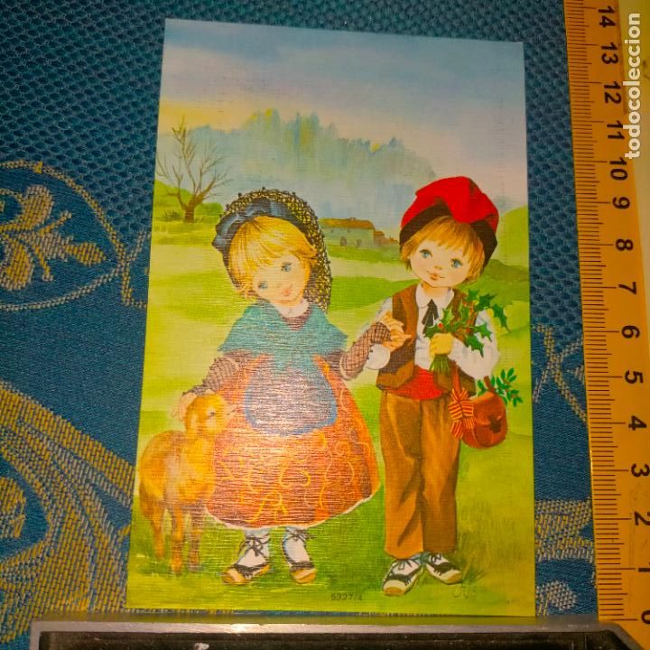 Postales: REFERENCIA MUESTRAS : FELICITACION NAVIDAD DESPEGADA DE MUESTRARIO O ALBUM DE TIENDA . LEER
