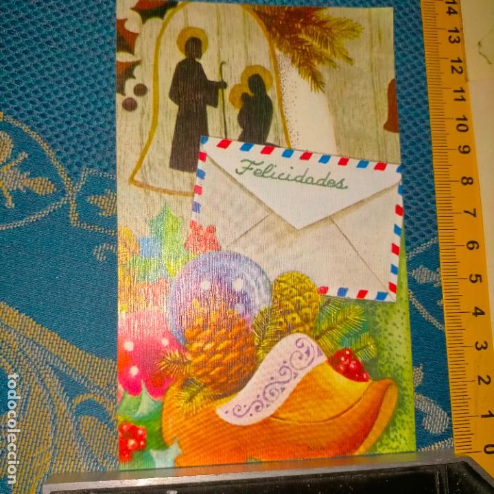 Postales: REFERENCIA MUESTRAS : FELICITACION NAVIDAD DESPEGADA DE MUESTRARIO O ALBUM DE TIENDA . LEER