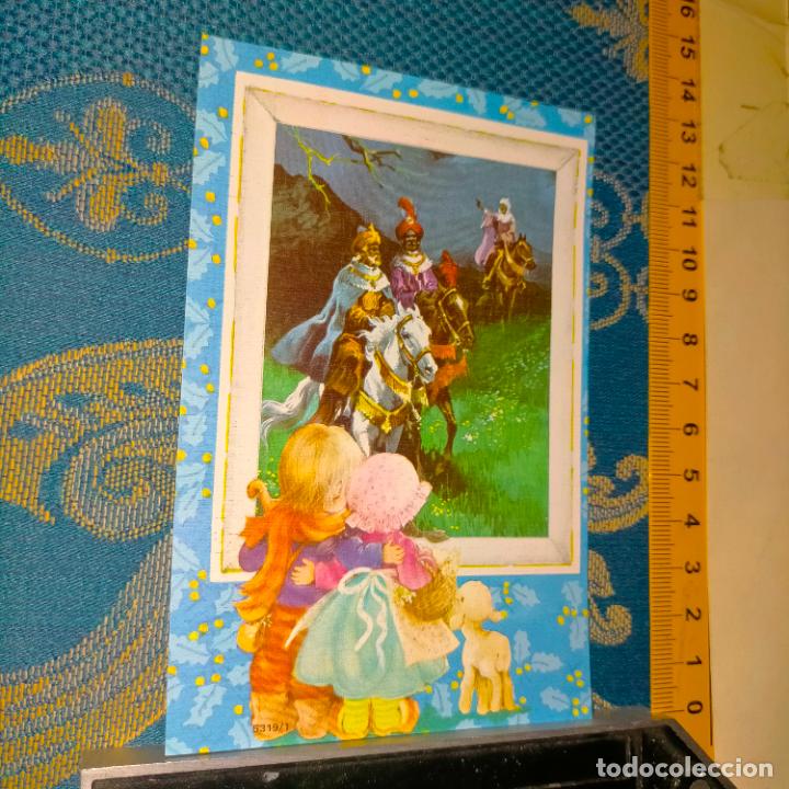 Postcards: REFERENCIA MUESTRAS : FELICITACION NAVIDAD DESPEGADA DE MUESTRARIO O ALBUM DE TIENDA . LEER