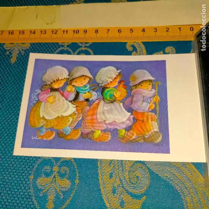 Postcards: REFERENCIA MUESTRAS : FELICITACION NAVIDAD DESPEGADA DE MUESTRARIO O ALBUM DE TIENDA . LEER