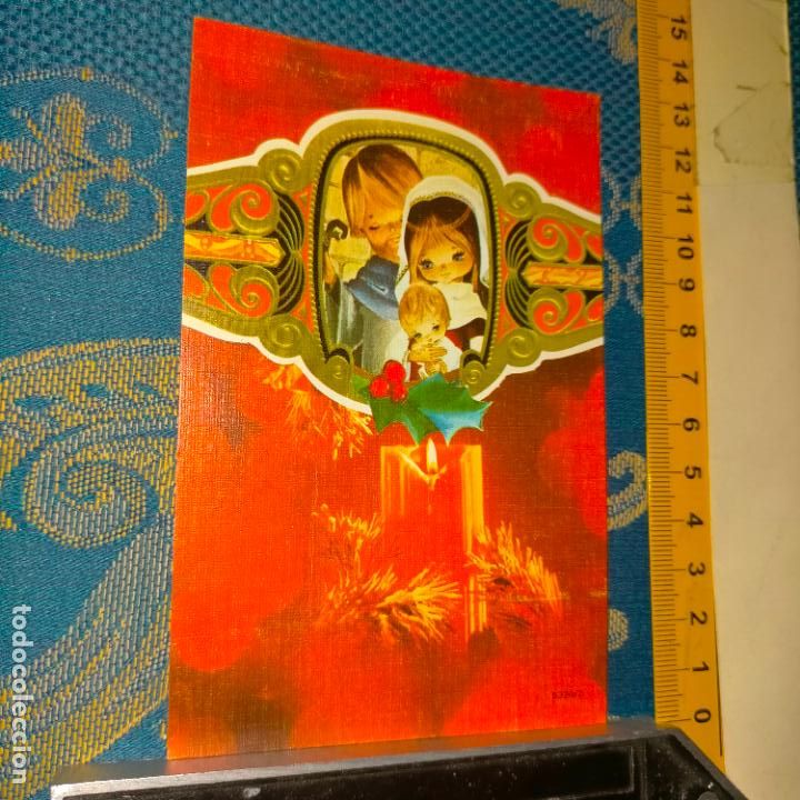 Postales: REFERENCIA MUESTRAS : FELICITACION NAVIDAD DESPEGADA DE MUESTRARIO O ALBUM DE TIENDA . LEER