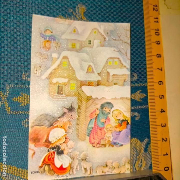 Postales: REFERENCIA MUESTRAS : FELICITACION NAVIDAD DESPEGADA DE MUESTRARIO O ALBUM DE TIENDA . LEER