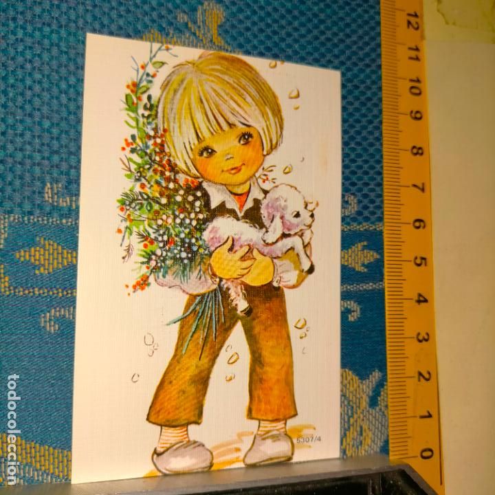 Postales: REFERENCIA MUESTRAS : FELICITACION NAVIDAD DESPEGADA DE MUESTRARIO O ALBUM DE TIENDA . LEER