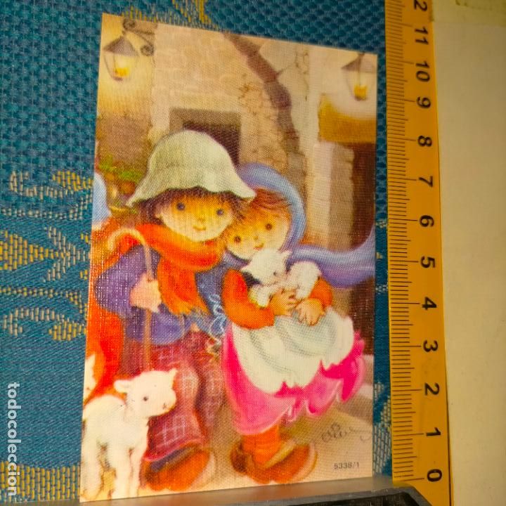 Postales: REFERENCIA MUESTRAS : FELICITACION NAVIDAD DESPEGADA DE MUESTRARIO O ALBUM DE TIENDA . LEER