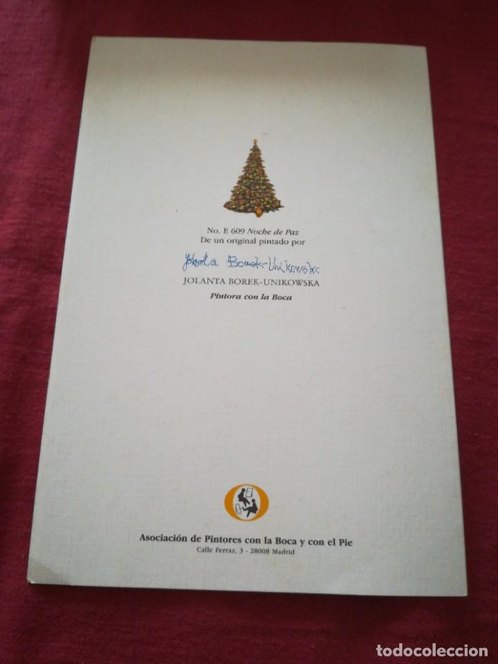 Postales: Un postal Navidad pintora con la boca - Foto 3