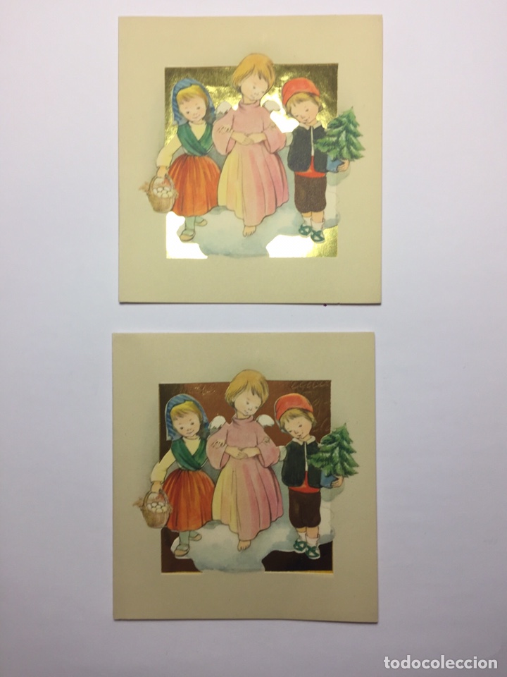 Postcards: Tarjetas navide&ntilde;as a&ntilde;os 50-60 Ilustraci&oacute;n