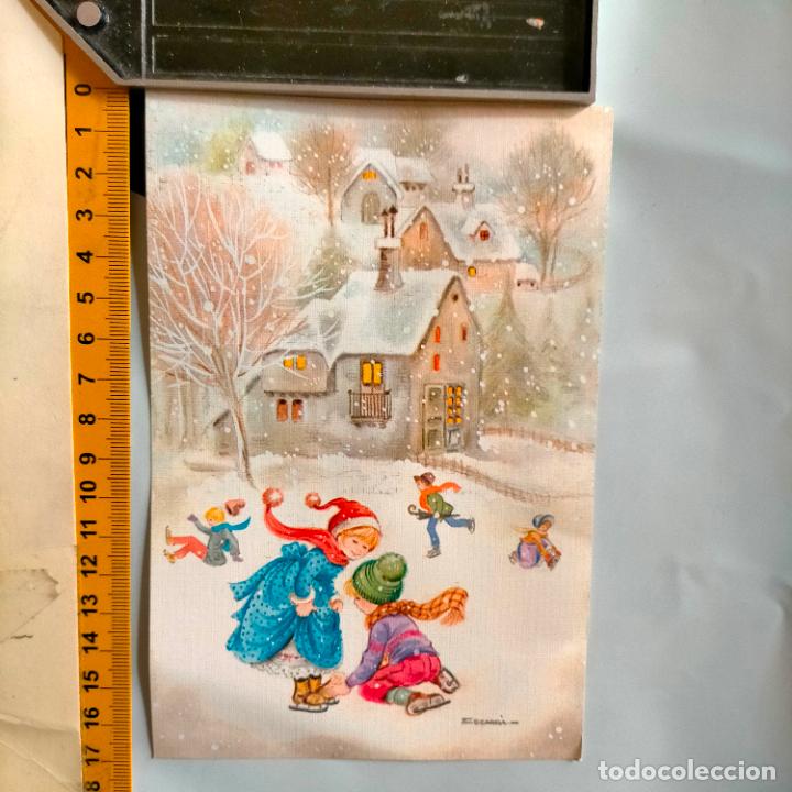 Postcards: REFERENCIA MUESTRAS : FELICITACION NAVIDAD DESPEGADA DE MUESTRARIO O ALBUM DE TIENDA . LEER