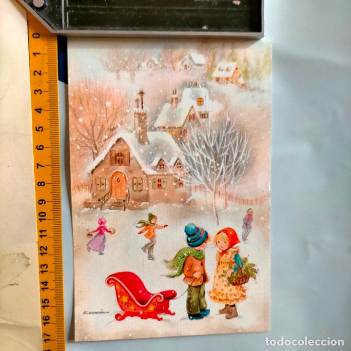 Postcards: REFERENCIA MUESTRAS : FELICITACION NAVIDAD DESPEGADA DE MUESTRARIO O ALBUM DE TIENDA . LEER