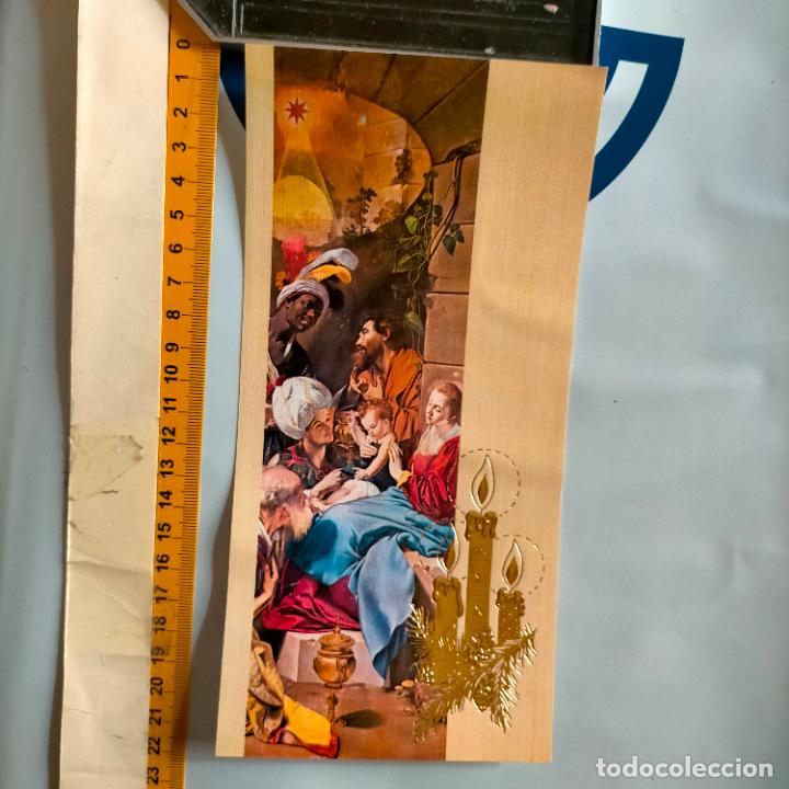 Postales: REFERENCIA MUESTRAS : FELICITACION NAVIDAD DESPEGADA DE MUESTRARIO O ALBUM DE TIENDA . LEER