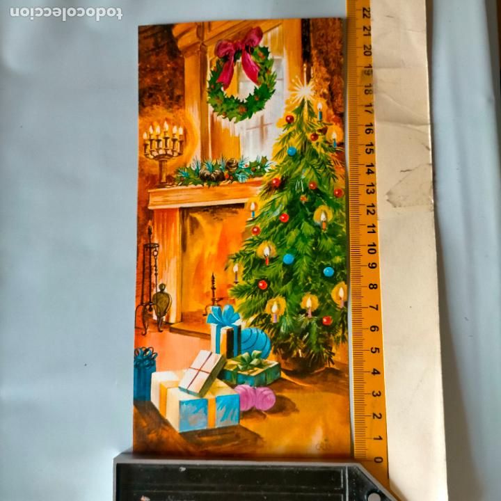 Postales: REFERENCIA MUESTRAS : FELICITACION NAVIDAD DESPEGADA DE MUESTRARIO O ALBUM DE TIENDA . LEER