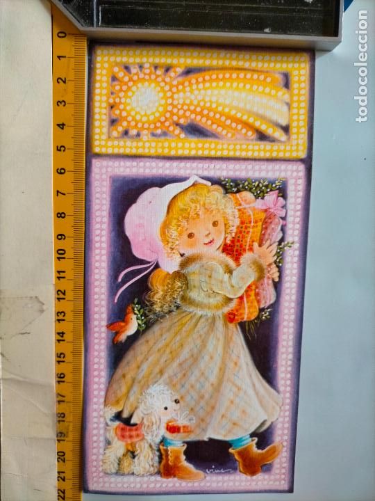 Postales: REFERENCIA MUESTRAS : FELICITACION NAVIDAD DESPEGADA DE MUESTRARIO O ALBUM DE TIENDA . LEER