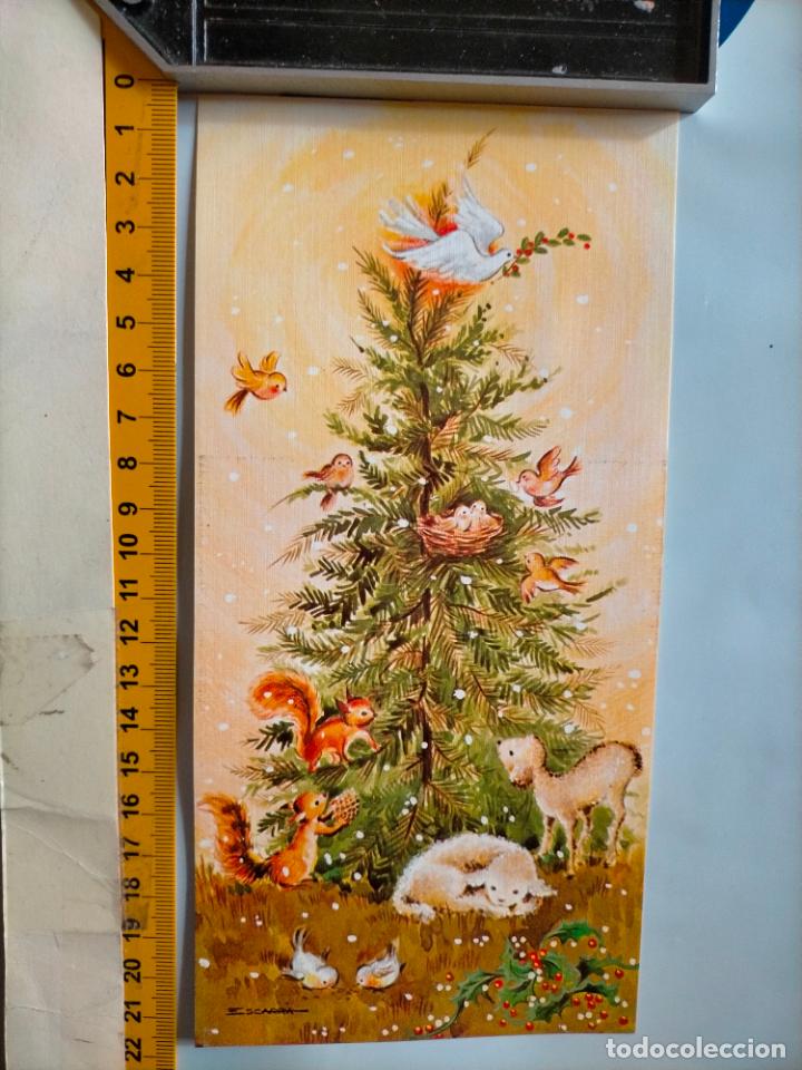 Postales: REFERENCIA MUESTRAS : FELICITACION NAVIDAD DESPEGADA DE MUESTRARIO O ALBUM DE TIENDA . LEER