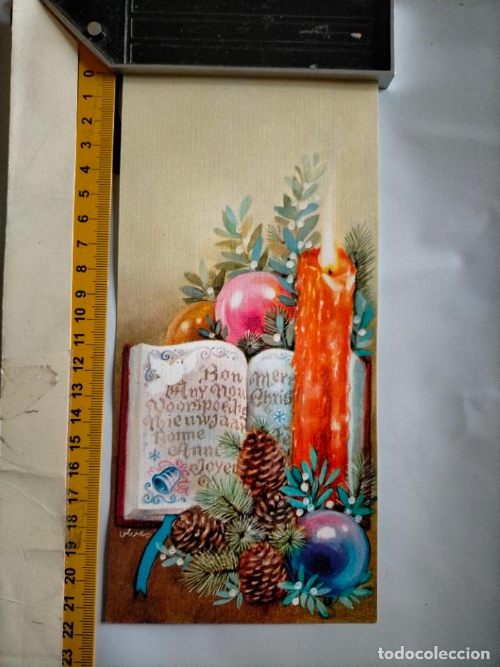 Postales: REFERENCIA MUESTRAS : FELICITACION NAVIDAD DESPEGADA DE MUESTRARIO O ALBUM DE TIENDA . LEER