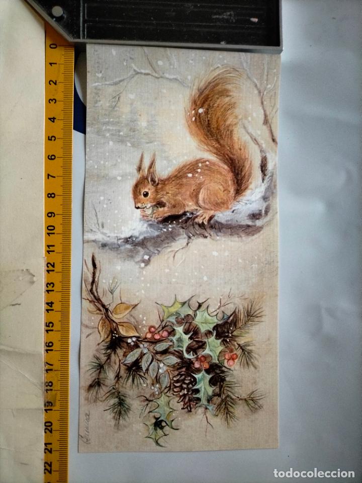 Postcards: REFERENCIA MUESTRAS : FELICITACION NAVIDAD DESPEGADA DE MUESTRARIO O ALBUM DE TIENDA . LEER