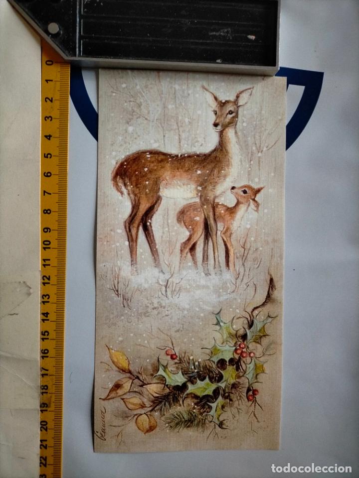 Postcards: REFERENCIA MUESTRAS : FELICITACION NAVIDAD DESPEGADA DE MUESTRARIO O ALBUM DE TIENDA . LEER