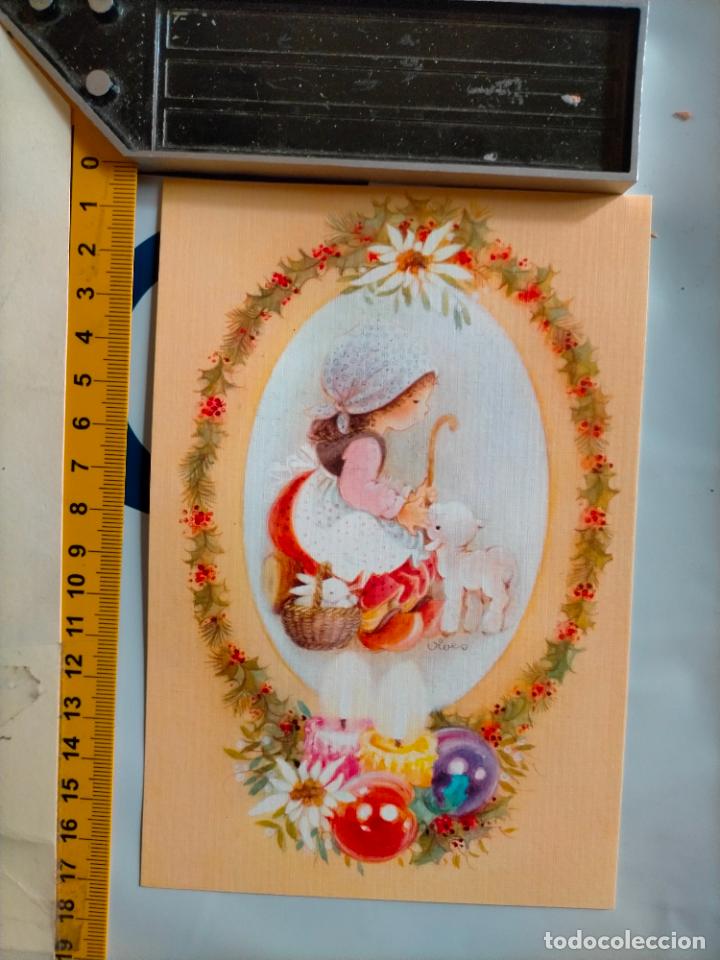 Postales: REFERENCIA MUESTRAS : FELICITACION NAVIDAD DESPEGADA DE MUESTRARIO O ALBUM DE TIENDA . LEER