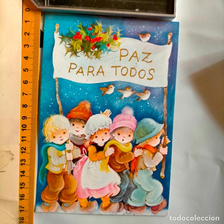 Postales: REFERENCIA MUESTRAS : FELICITACION NAVIDAD DESPEGADA DE MUESTRARIO O ALBUM DE TIENDA . LEER