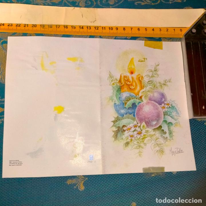 Cartes Postales: FELICITACION NAVIDAD - diptico PAPEL FINO MAYDOLE VER ESTADO EN FOTOS