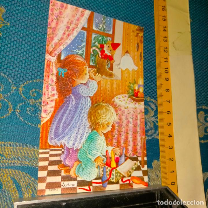 Postcards: REFERENCIA MUESTRAS : FELICITACION NAVIDAD DESPEGADA DE MUESTRARIO O ALBUM DE TIENDA . LEER