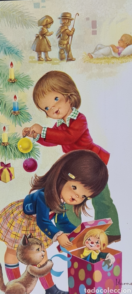Cartes Postales: Preciosa postal de Navidad. Diptico. Vernet. CyZ. Escrita