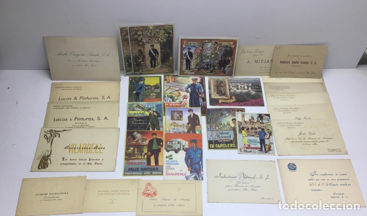Cartes Postales: LOTE DE 29 FELICITACIONES DE NAVIDAD OFICIOS Y EMPRESAS COMERCIALES