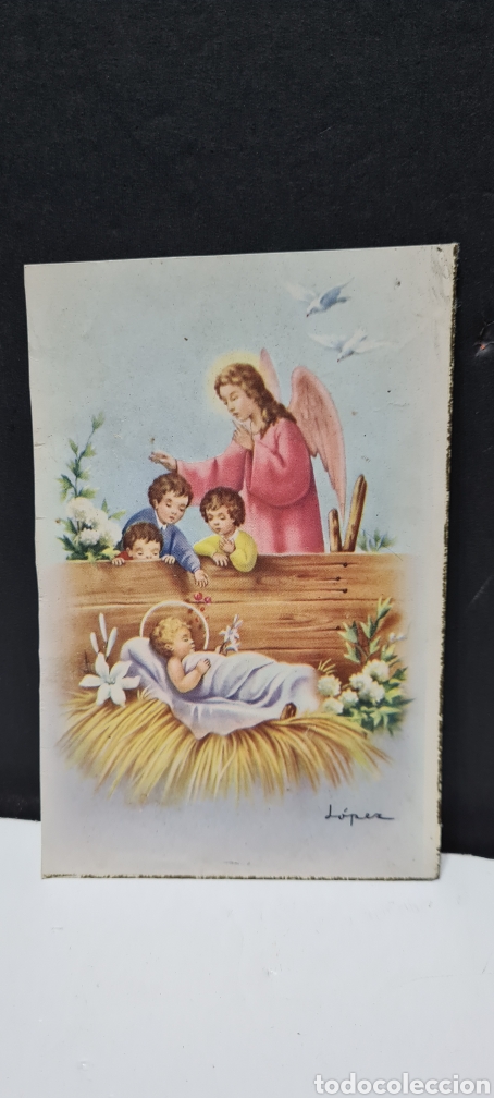 Postales: Preciosa postal de Navidad. L&oacute;pez - Foto 4