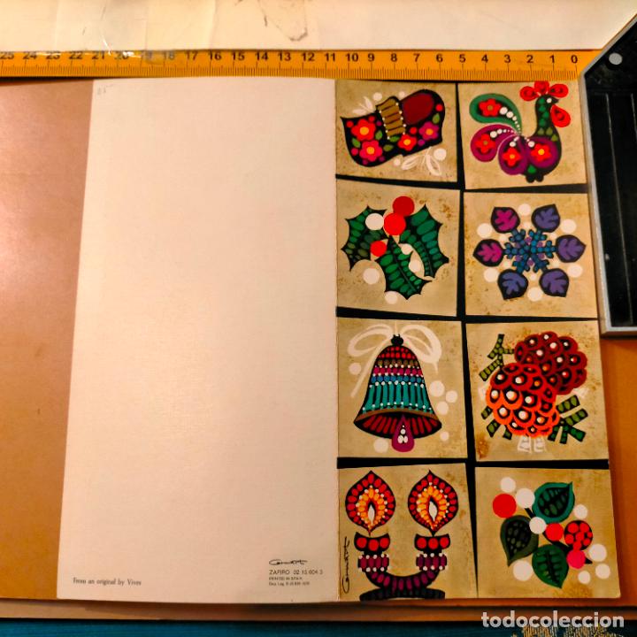 Postkarten: ANTIGUA ORIGINAL FELICITACION NAVIDE&Ntilde;A DE NAVIDAD - GRUART - DIPTICO SIN CIRCULAR