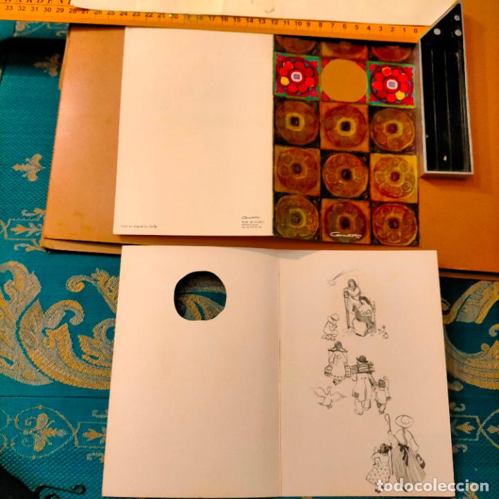 Postcards: ANTIGUA ORIGINAL FELICITACION NAVIDE&Ntilde;A DE NAVIDAD - GRUART - DIPTICO SIN CIRCULAR