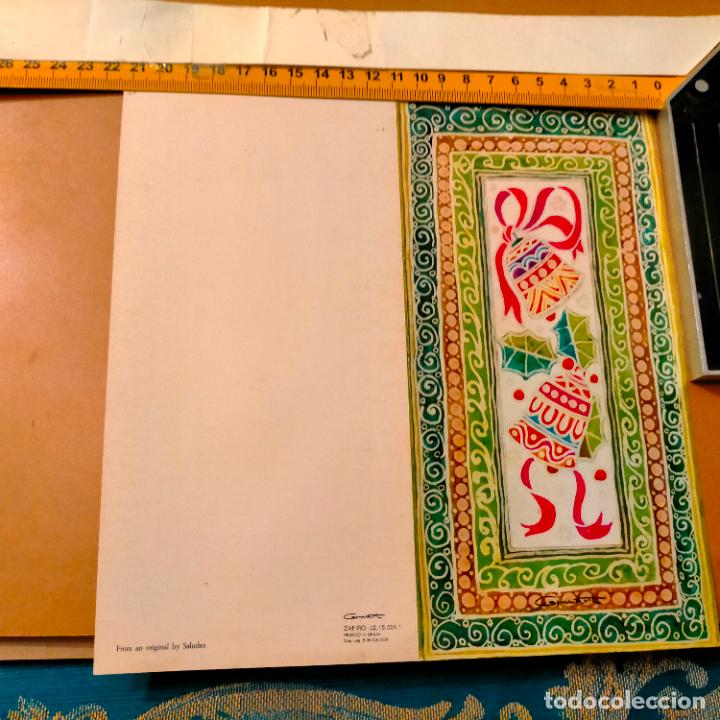 Postales: ANTIGUA ORIGINAL FELICITACION NAVIDE&Ntilde;A DE NAVIDAD - GRUART - DIPTICO SIN CIRCULAR