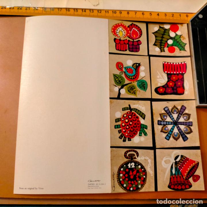 Postais: ANTIGUA ORIGINAL FELICITACION NAVIDE&Ntilde;A DE NAVIDAD - GRUART - DIPTICO SIN CIRCULAR