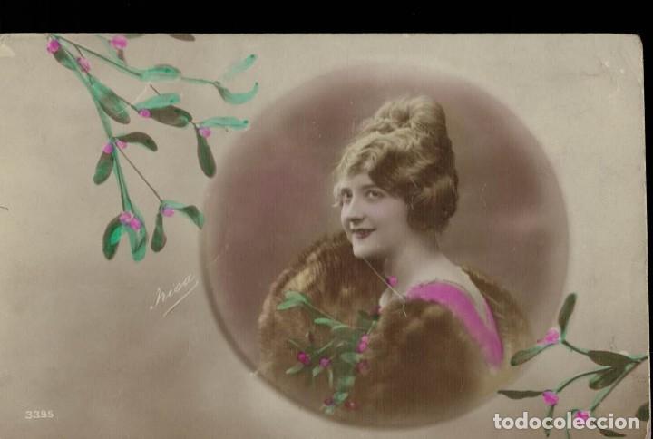 Postales: Felicitaci&oacute;n. / Postal circulada