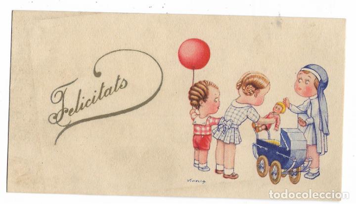 Postales: POSTAL EN CATALAN //FELICITATS //