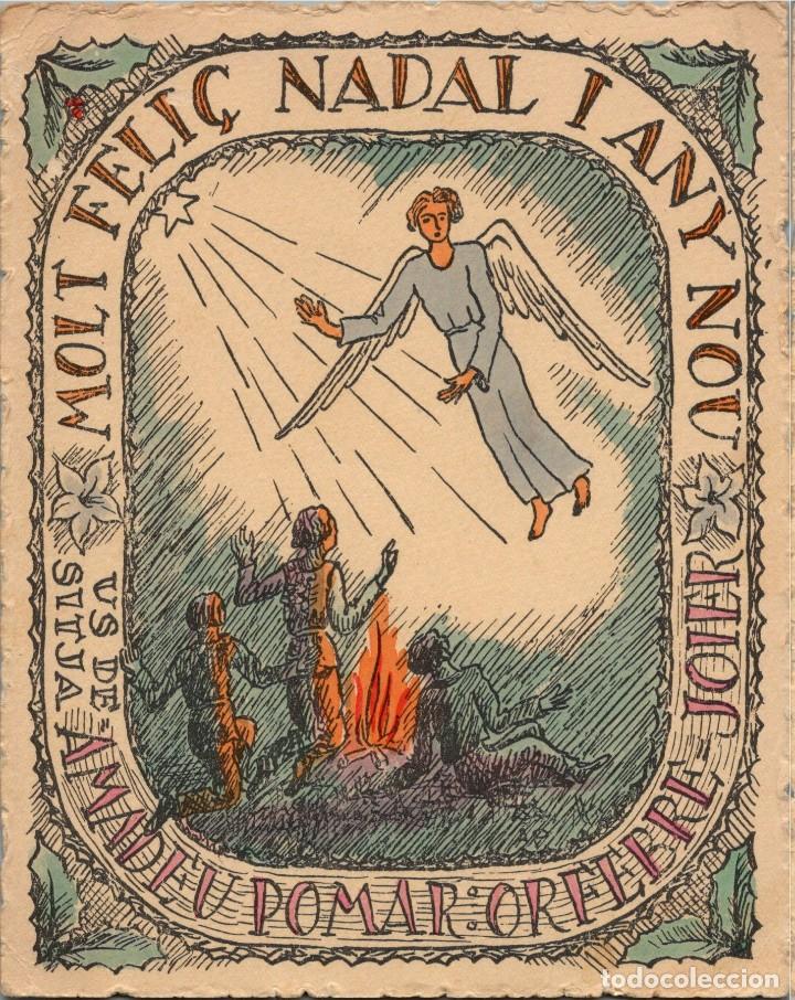 Cartes Postales: Felicitaci&oacute;n Navide&ntilde;a de Amadeu Pomar - Orfebre Joier - Sencilla - 150x120mm.