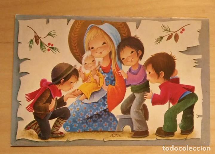 Postais: PN 36 Peque&ntilde;a Tarjeta Navide&ntilde;a - Marichu - Escrita