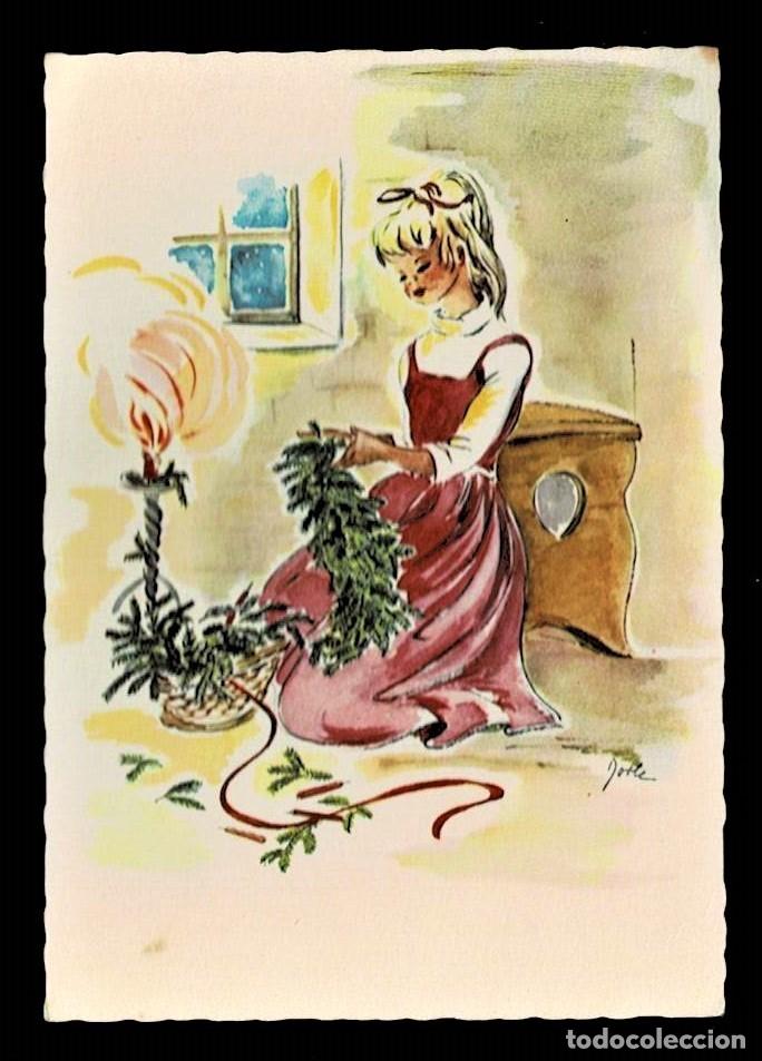 Postales: 0846E -HACIENDO ADORNOS NAVIDE&Ntilde;OS -EDIC. M. Nr. 6023- (ALEMANA) 14,8X10,5 CM - ILUSTRA JOOLE?