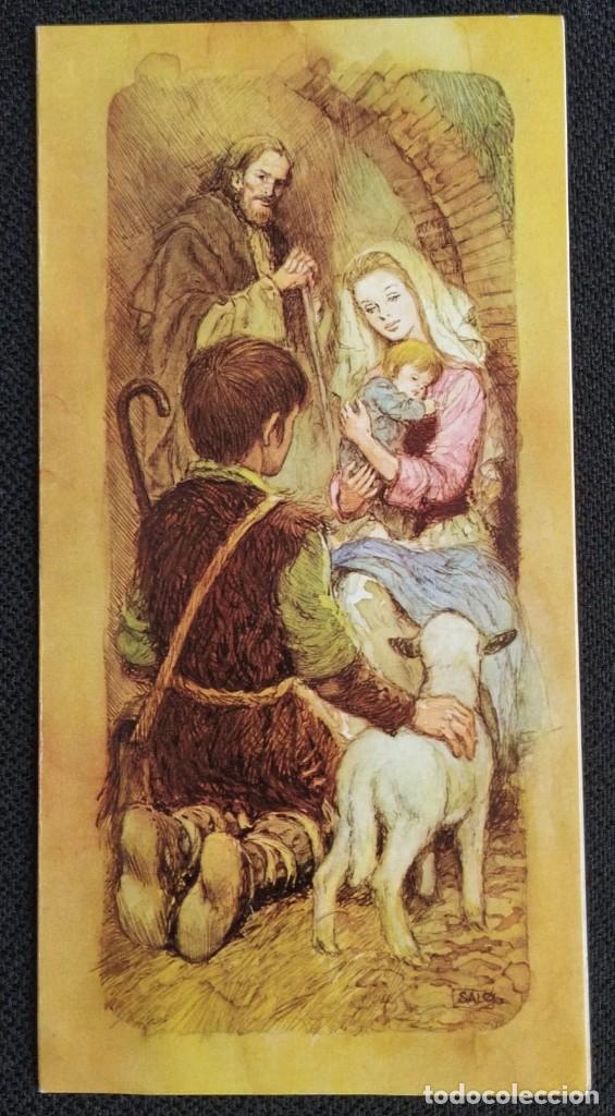 Cartes Postales: 0878E - SAL&Oacute; - EL PESEBRE - HERMOSA POSTAL 03.164.1 DIPTICA 16,8X 8,5 CM