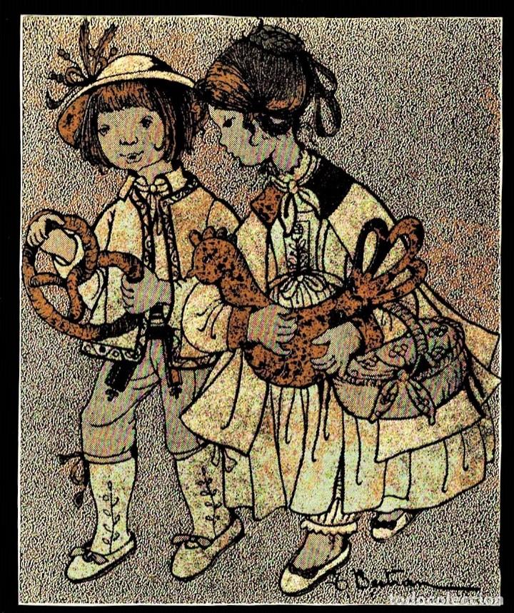 Postkarten: 0812D - TERESA BERTRAN- PRECIOSA TARJETA ALEGORIA NAVIDE&Ntilde;A 10,5X8,5 CM