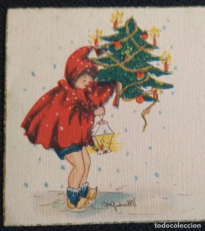 Postais: 0893D - PRECIOSA Y ANTIGUA TARJETA DE FELICIDADES - 11,7X7,7 CM - ILUSTRA QUERALT