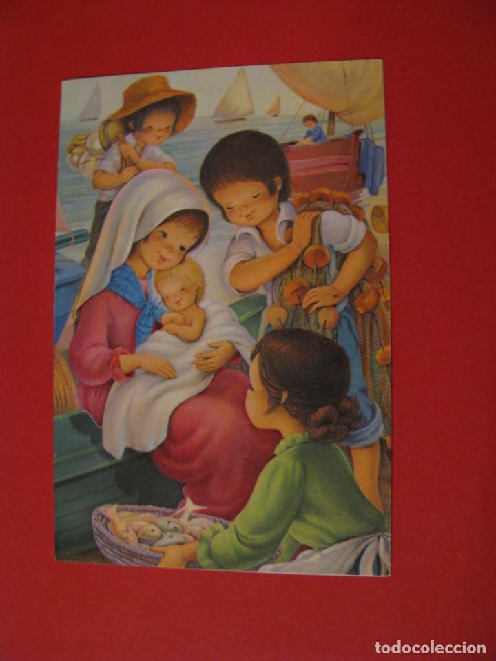 Postkarten: POSTAL DIPTICA DE NAVIDAD DE IL. ? ED. C. Y Z. 1933/34-B. 12X8 CM. ESCRITA 1976.