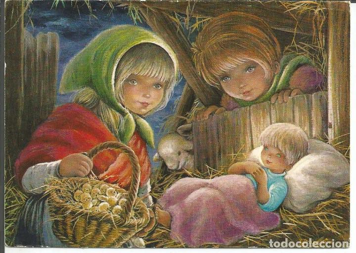 Postales: FELICITACION NAVIDAD *GUARDIA* - REF. S-1840/3 - DIPTICA, 12,5X9 CM - A&Ntilde;O 1969