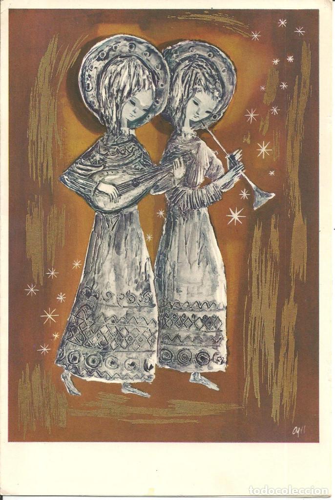 Postkarten: FELICITACION NAVIDAD *ROSER AGELL* - EDIC. KINKE 25X3000/1 - DIPTICA, 20,5X14 CM - 1964