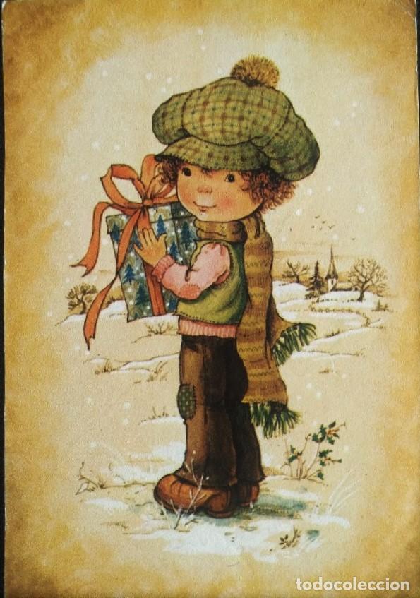 Postcards: 8690 -MARY MAY - LLEVANDO REGALOS SORPRESA PARA LA NAVIDAD - 16X11CM