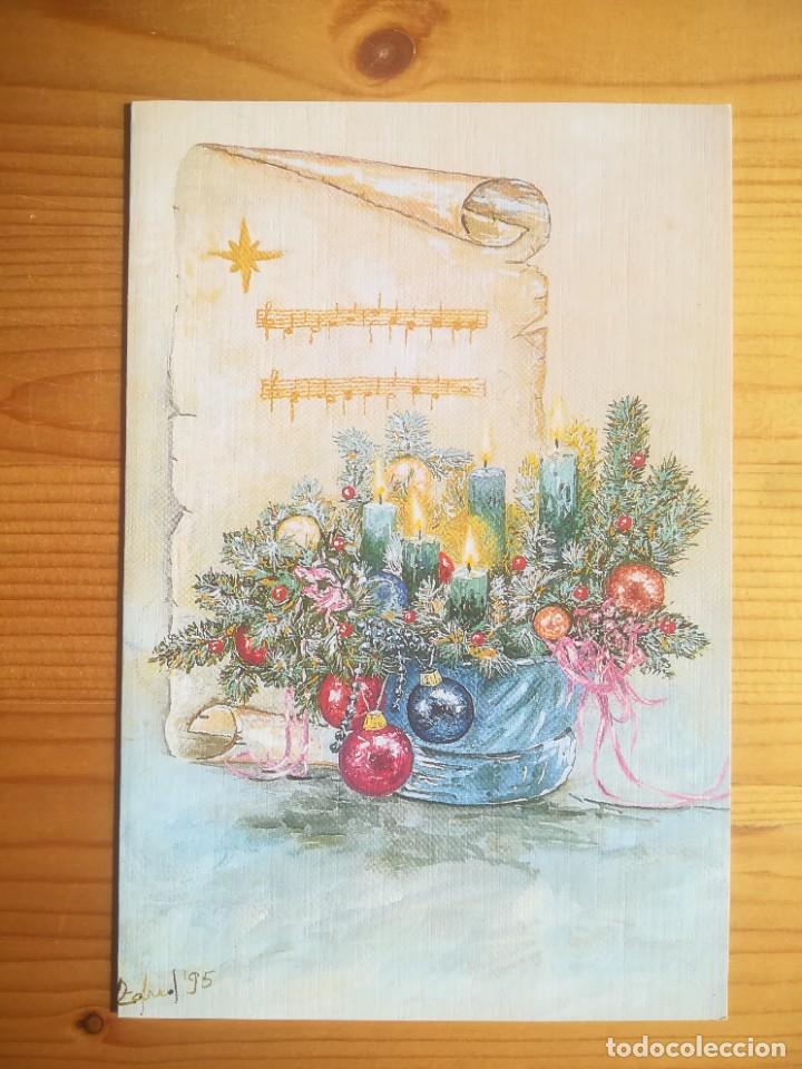 Postales: POSTAL NAVIDE&Ntilde;A - N&ordm; 616 - ASOCIACION DE PINTORES CON LA BOCA Y CON EL PIE - MOTIVO NAVIDE&Ntilde;O