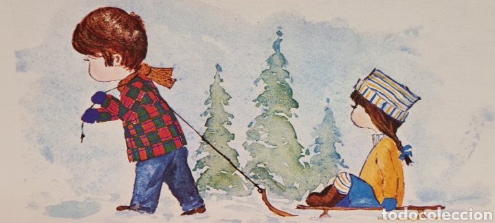 Postais: Preciosa postal de Navidad. Diptico. Escrita