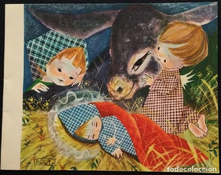 Postais: 0964C - RAFELA- SAYONARA 59 -EL NI&Ntilde;O DUERME EN GRATA COMPA&Ntilde;IA - PRECIOSA POSTAL DIPTICA 15,8X12CM