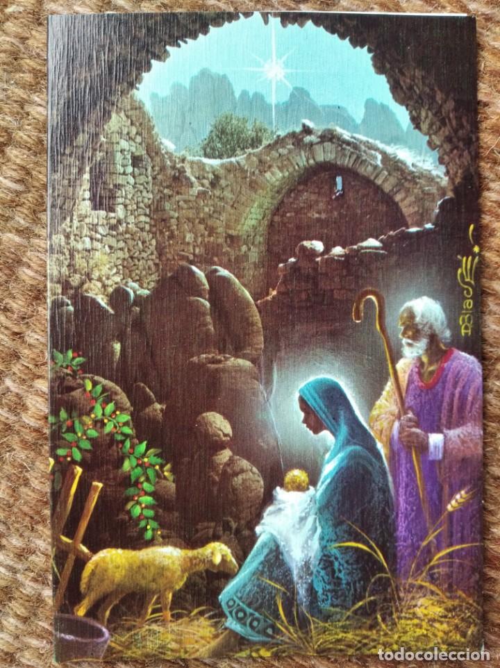 Postales: TARJETA DE NAVIDAD - ILUSTRACION BLADE - belen - nacimiento