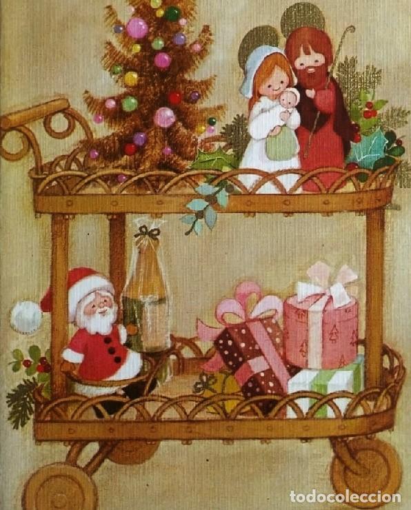 Postkarten: 0897L - SERVIDA EST&Aacute; LA NAVIDAD - EDICIONES ORTIZ X270 - DIPTICA 13X8,5 CM - ILUSTRA MARIA