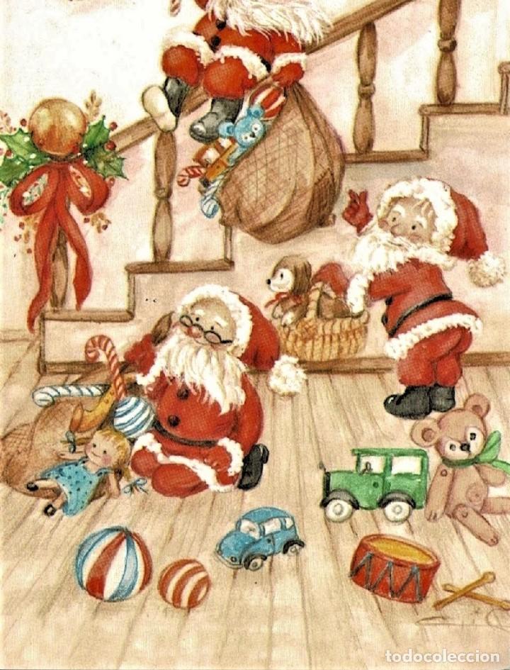 Postales: 0855K - CRIS -SANTAS MUY ALEGRES Y DIVERTIDOS-EDI.EDICROMO 74207.1- DIPTICA 15,5X8,5 CM -C /SOBRE